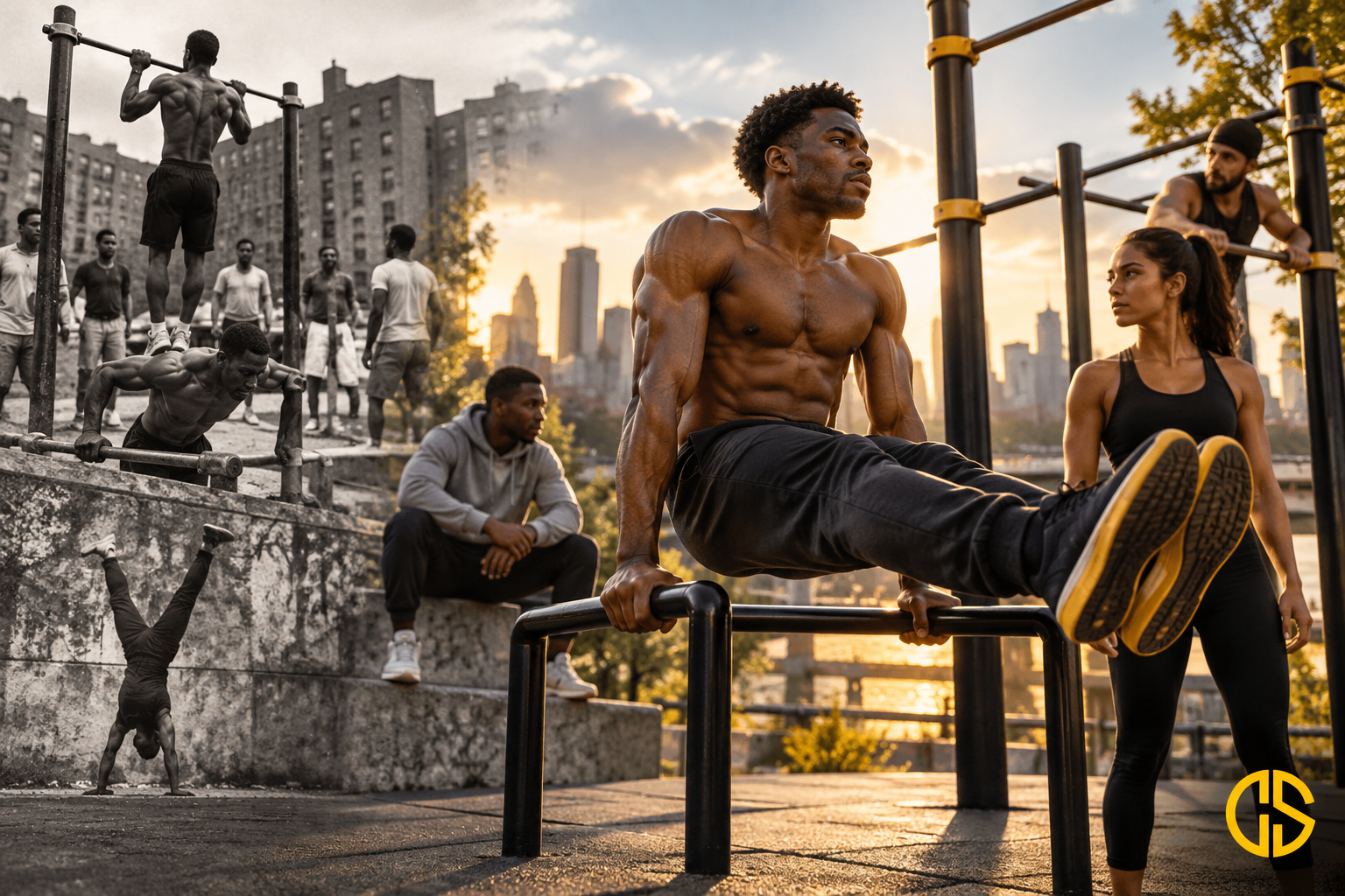 Évolution historique du street workout dans un parc urbain